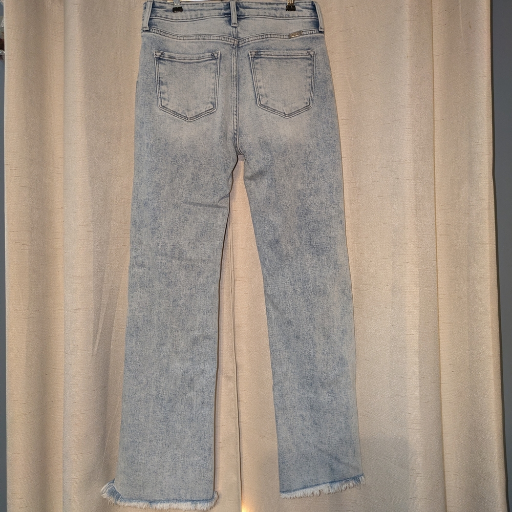 KanCan Light Blue Distressed Ankle Jeans - Picture 2 of 5